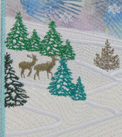 WINTER STILLNESS CANVAS KEEPSAKE Frameable Canvas-  In The Hoop Machine Embroidery