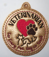 CAREER ORNAMENTS SET In The Hoop Machine Embroidery Design - Digital Download