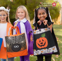 HALLOWEEN TRICK OR TREAT BAGS  in the Hoop Machine Embroidery Design -