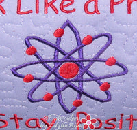 Think Like a Proton, Think Positive! | In The Hoop Machine Embroidery