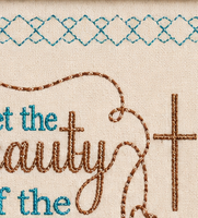 THE WORK OF OUR HANDS CANVAS KEEPSAKE Frameable Canvas-  In The Hoop Machine Embroidery (Copy)