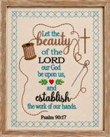 THE WORK OF OUR HANDS CANVAS KEEPSAKE Frameable Canvas-  In The Hoop Machine Embroidery (Copy)