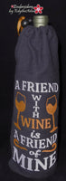 WINE GIFT BAGS! In the Hoop Machine Embroidery Design -Digital Download