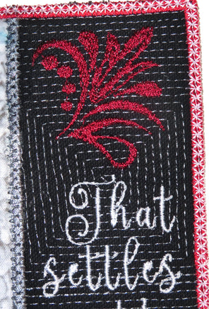 God Said It, I Believe It, That Settles It - Mug Mat In The Hoop Embroidery