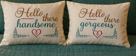 PILLOW TALK: Hello There Pillow Duo – In The Hoop Embroidery Design