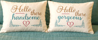 PILLOW TALK: Hello There Pillow Duo – In The Hoop Embroidery Design