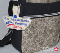 IF MY PEOPLE KEY TAG - In The Hoop Embroidery | Digital Download