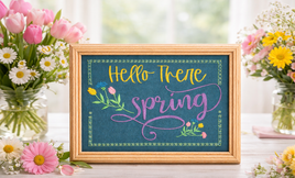 Hello There Spring Canvas Keepsake