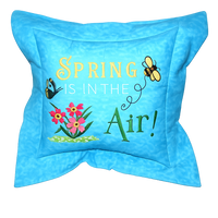 SPRING IS IN THE AIR PILLOW  Machine Embroidery Design