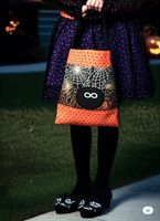 HALLOWEEN TRICK OR TREAT BAGS  in the Hoop Machine Embroidery Design -