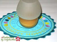 HIPPITY HOPPITY CENTERPIECE/TABLE TOPPER In The Hoop Machine Embroidery - DIGITAL DOWNLOAD