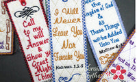 FAITH BASED IN THE HOOP EMBROIDERY DESIGNS BOOKMARKS - Embroidery by EdytheAnne -