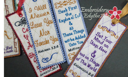 FAITH BASED IN THE HOOP EMBROIDERY DESIGNS BOOKMARKS - Embroidery by EdytheAnne 