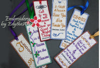 SAVE ON BOOKMARK SET IN THE HOOP EMBROIDERY DESIGNS