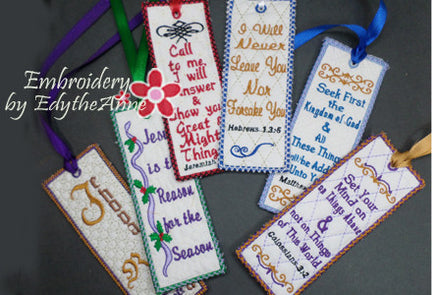 FAITH BASED IN THE HOOP EMBROIDERY DESIGNS BOOKMARKS - Embroidery by EdytheAnne