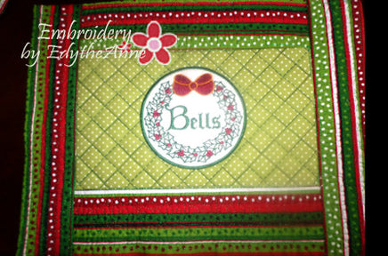 WORDS OF CHRISTMAS PLACE MAT SET  In The Hoop - INSTANT DOWNLOAD - Embroidery by EdytheAnne - 5