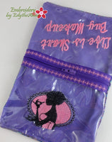 COSMETIC ZIPPERED SEE THROUGH BAGS-In The Hoop Machine Embroidery - Digital Download
