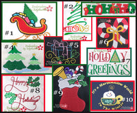 CHRISTMAS MACHINE EMBROIDERY DESIGNS AND ELEMENTS