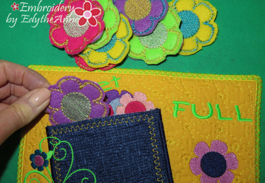 POCKET FULL OF POSIES PLAY MAT In The Hoop Embroidery Design