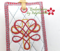 FOR GOD SO LOVED THE WORLD Machine Embroidery In The Hoop Bookmark