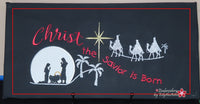 Christ the Savior Is Born Canvas Keepsake – In-the-Hoop Embroidery Design