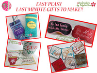 EASY PEASY LAST MINUTE GIFTS TO MAKE All In The Hoop-SAVE ON SET-  Digital Downloads