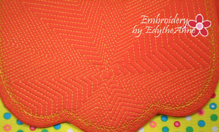 STARBURST QUILTED BAG  In The Hoop Embroidery No Manual Sewing!  -INSTANT DOWNLOAD - Embroidery by EdytheAnne - 5