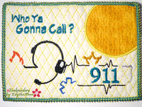 911 DISPATCHER CAREER In The Hoop Mug Mat - Digital Download