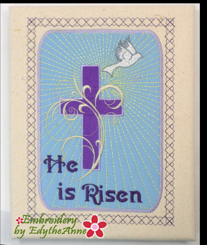 HE HAS RISEN CANVAS ART - In The Hoop Machine Embroidery| Embroidery by ...