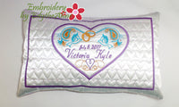 machine embroidery pillow design