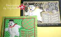 LET IT SNOW...LET IT SNOW...MUG MAT/MUG RUG In The Hoop Embroidery Design - Embroidery by EdytheAnne - 6