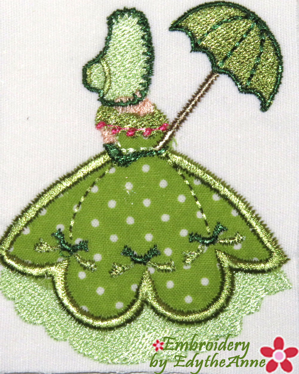 SCARLET- A Southern Lady - Machine Embroidery Design - Digital Downloa