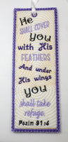 PSALM 91 IN THE HOOP BOOKMARK