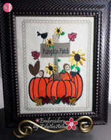 PUMPKIN PATCH IN THE HOOP EMBROIDERY CANVAS ART