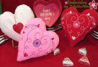 VALENTINE HEART STUFFIE In The Hoop Machine Embroidery Design