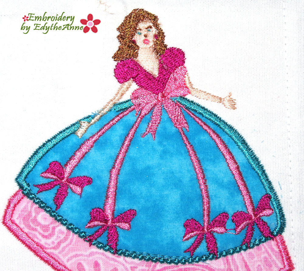 SCARLET- A Southern Lady - Machine Embroidery Design - Digital Downloa