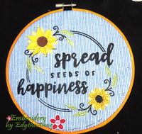 SEEDS OF HAPPINESS JOY RING In The Hoop Machine Embroidery-Digital Download