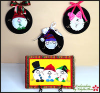 SAVE $5 -GNOME TRIO of JOY RINGS - In The Hoop Machine Embroidery