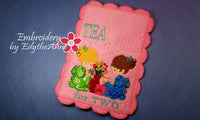 TEA FOR TWO MUG MAT Available in two sizes. INSTANT DOWNLOAD - Embroidery by EdytheAnne - 4