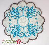 OH SO GRACEFULLY ELEGANT TABLE SETTING 4 Piece Save on Bundle - In The Hoop Machine Embroidery