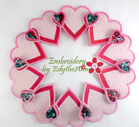 BRIDAL SHOWER CENTERPIECE In The Hoop Machine Embroidery  - Digital Download