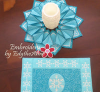 WINTER TABLE SETTING In The Hoop Machine Embroidery