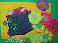 POCKET FULL OF POSIES PLAY MAT In The Hoop Embroidery Design