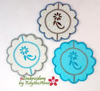 OH SO GRACEFULLY ELEGANT TABLE SETTING 4 Piece Save on Bundle - In The Hoop Machine Embroidery