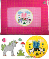 UNICORN STORY BOOK SET - In The Hoop Machine Embroidery Design.  - DIGITAL DOWNLOAD