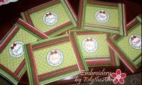 WORDS OF CHRISTMAS PLACE MAT SET  In The Hoop - INSTANT DOWNLOAD - Embroidery by EdytheAnne - 3