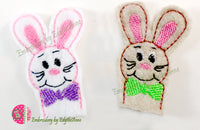 EASTER BUNNY PENCIL TOPPERS...In The Hoop Machine Embroidery