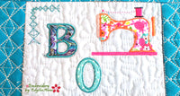 BORN TO SEW  WALL HANGING-  In The Hoop Machine Embroidery