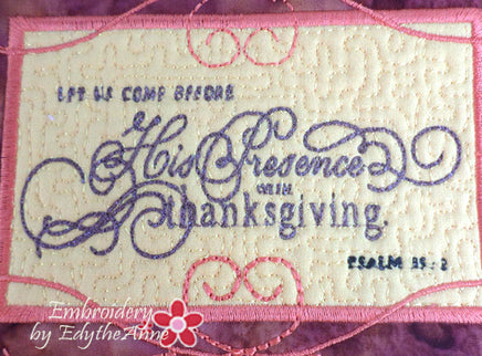 thanksgiving in your heart mug mat
