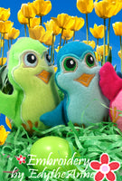 COLORIZE YOUR EASTER CHICKS  In The Hoop Machine Embroidery - Digital Download